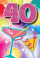BIRTHDAY CARD - 40TH BIRTHDAY