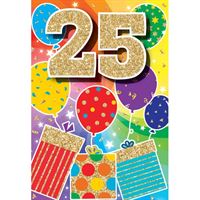 BIRTHDAY CARD - 25TH BIRTHDAY