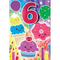 BIRTHDAY CARD - 6TH BIRTHDAY