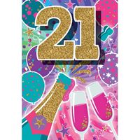 BIRTHDAY CARD - 21ST BIRTHDAY