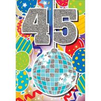 BIRTHDAY CARD - 45TH BIRTHDAY