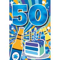 BIRTHDAY CARD - 50TH BIRTHDAY