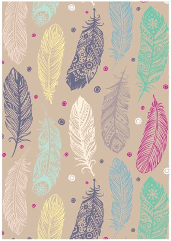 GIFT WRAP - FEMALE FEATHER