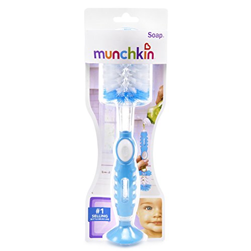 MUNCHKIN SOAP DISPENSING BOTTLE BRUSH - BLUE