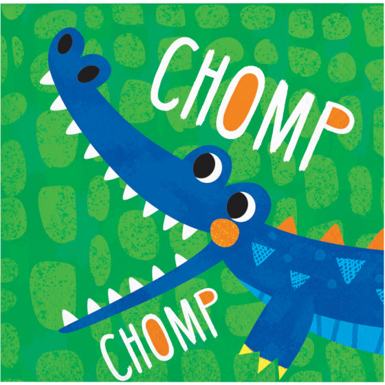 ALLIGATOR PARTY BEVERAGE NAPKINS - PACK OF 16