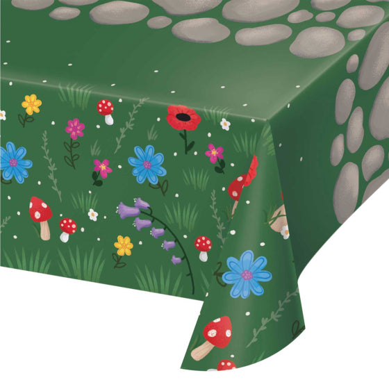 PARTY GNOMES PAPER TABLECOVER 137CM x 259CM