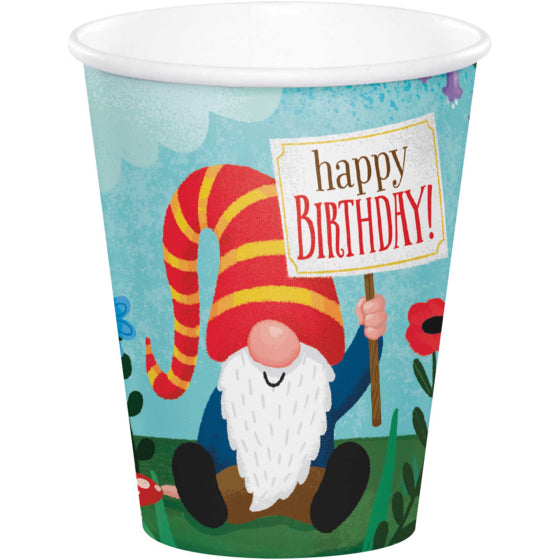 PARTY GNOMES 266ML CUPS - PACK OF 8