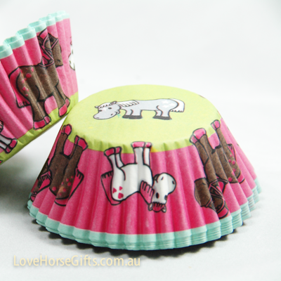 HORSE CUPCAKE BAKING CUPS - PACK OF 50