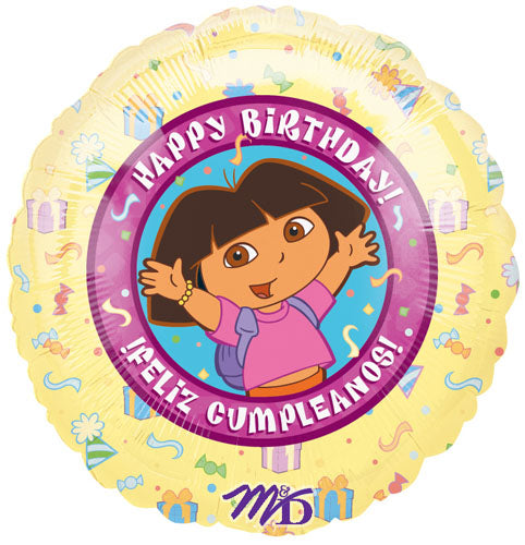 DORA THE EXPLORER HAPPY BIRTHDAY 45CM FOIL BALLOON