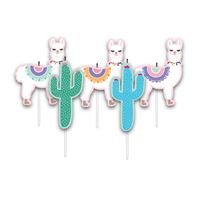 LLAMA BIRTHDAY CANDLE - PACK OF 5