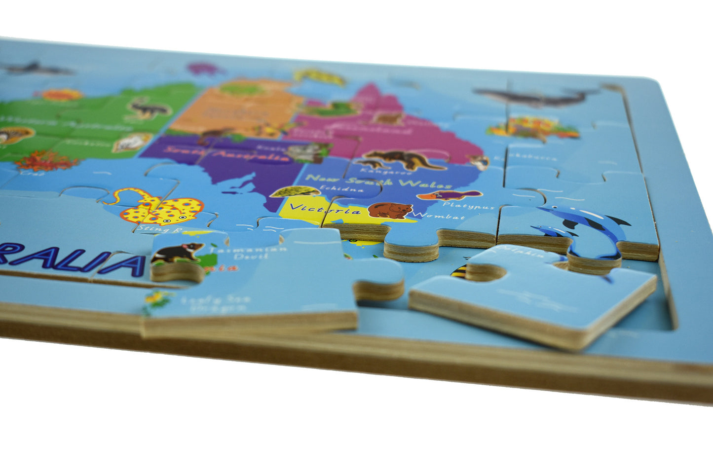 KOALA DREAM 2 IN 1 AUSTRALIAN MAP JIGSAW PUZZLE - 24 PIECES