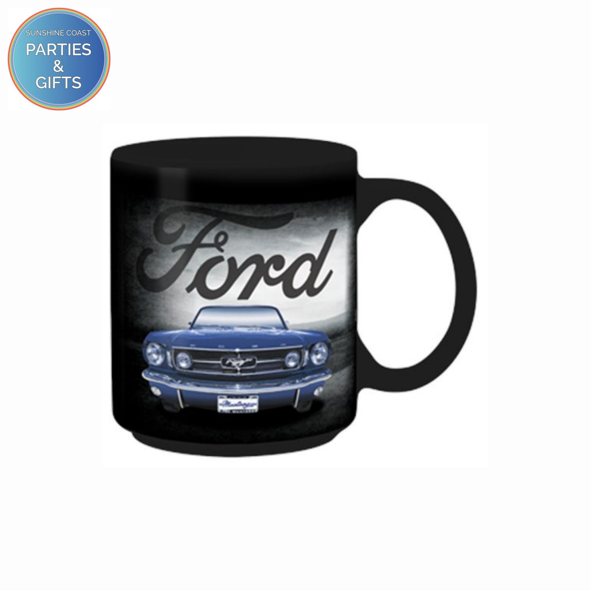 FORD MUSTANG BLACK MUG