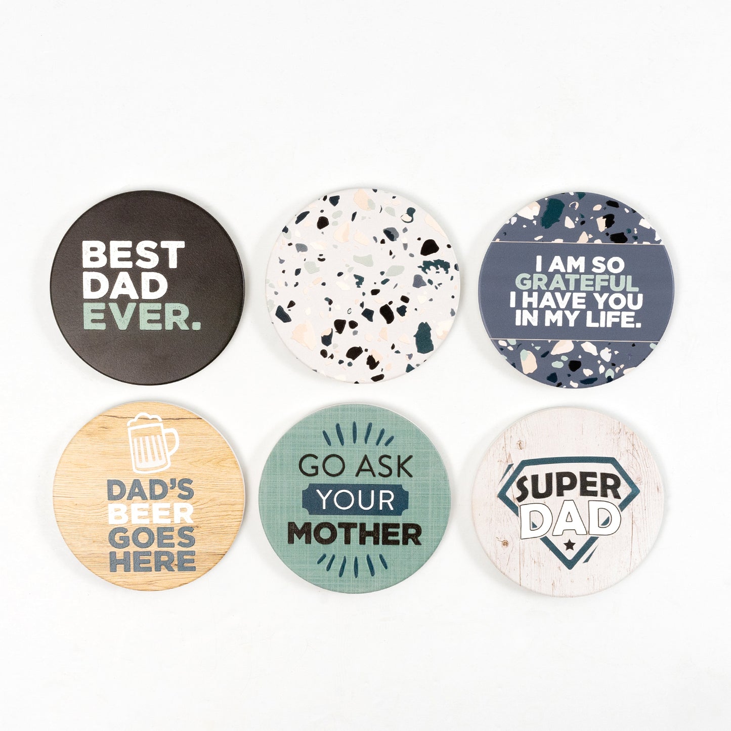 SPLOSH CERAMIC COASTER - BEST DAD EVER
