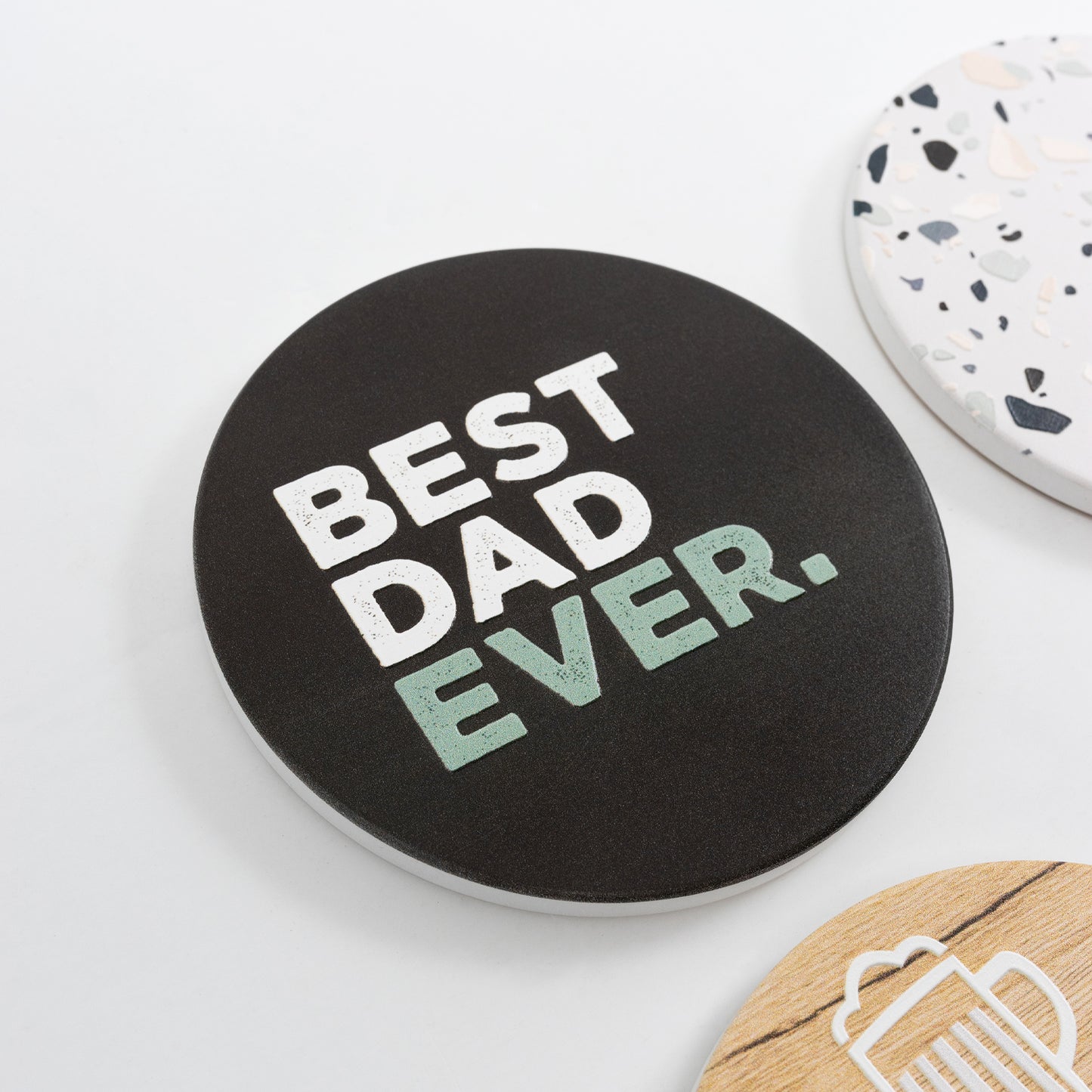 SPLOSH CERAMIC COASTER - BEST DAD EVER
