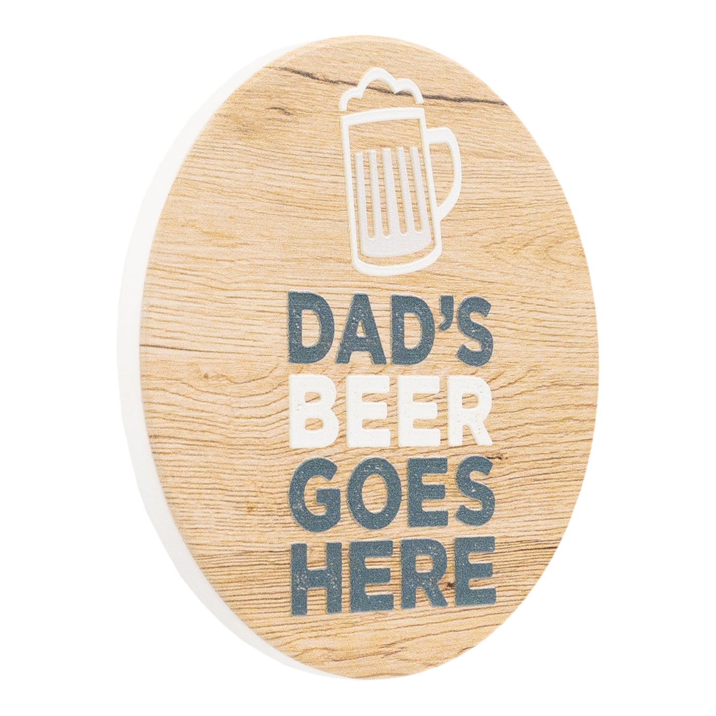 SPLOSH CERAMIC COASTER - DAD'S BEER GOES HERE