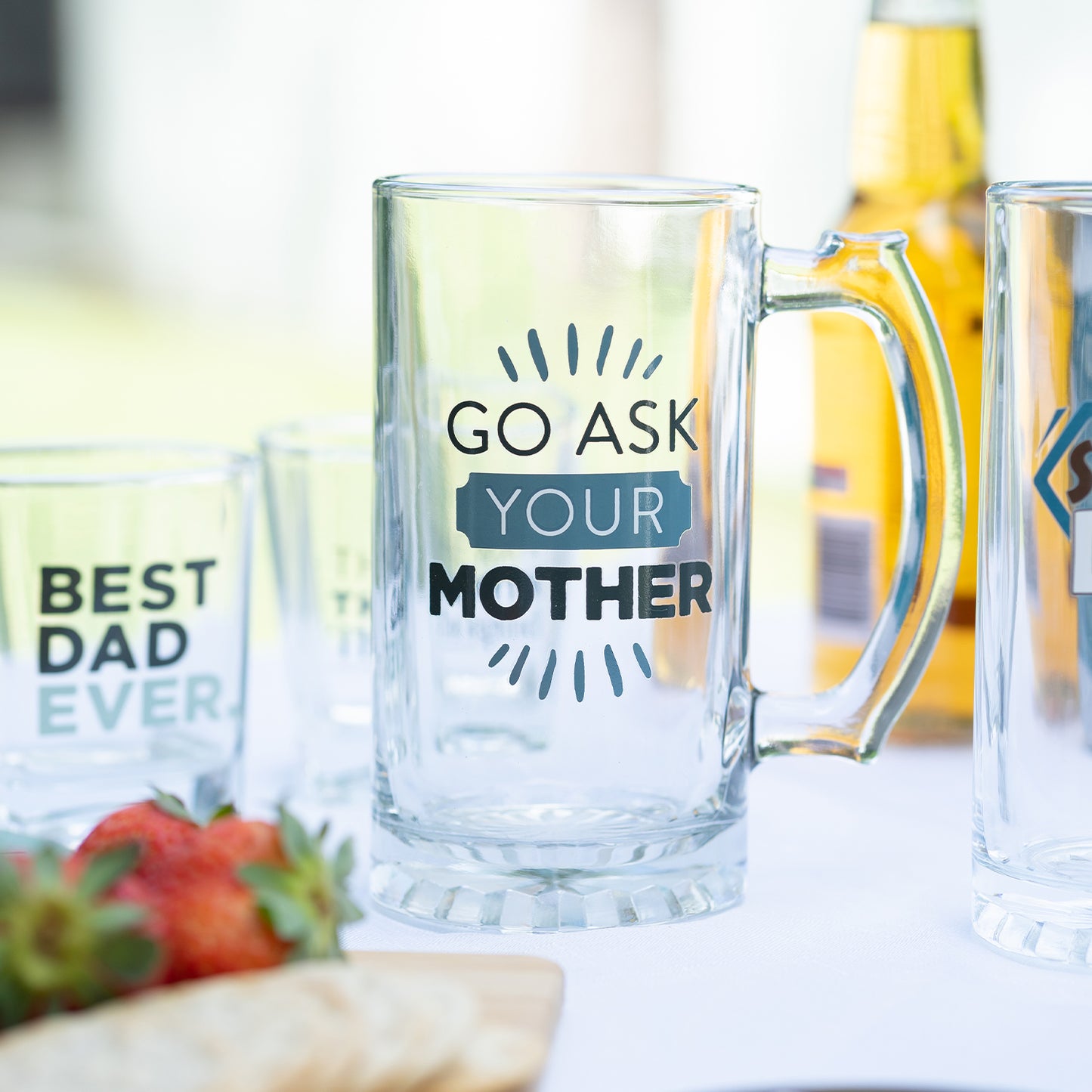 SPLOSH BEER GLASS - GO ASK YOUR MOTHER