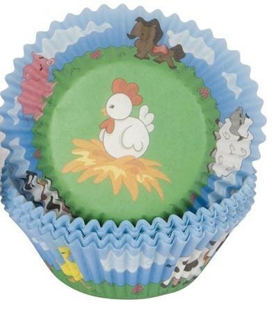 FARM CUPCAKE BAKING CUPS - PACK OF 50