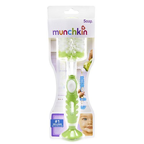 MUNCHKIN SOAP DISPENSING BOTTLE BRUSH - GREEN