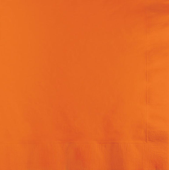 SUN KISSED ORANGE BEVERAGE NAPKIN - PACK OF 50