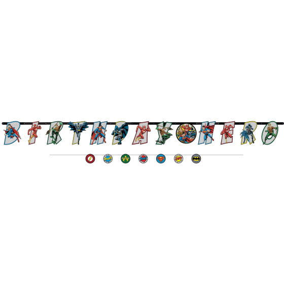 JUSTICE LEAGUE UNITE ADD AN AGE JUMBO LETTER BANNER KIT