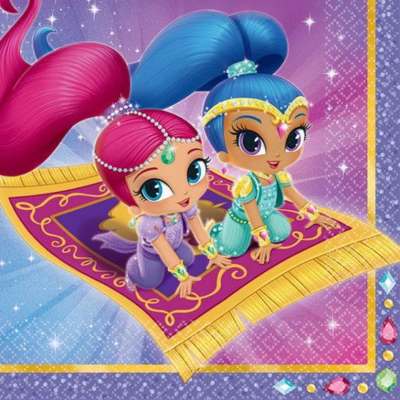 SHIMMER AND SHINE LUNCH NAPKINS - PACK OF 16