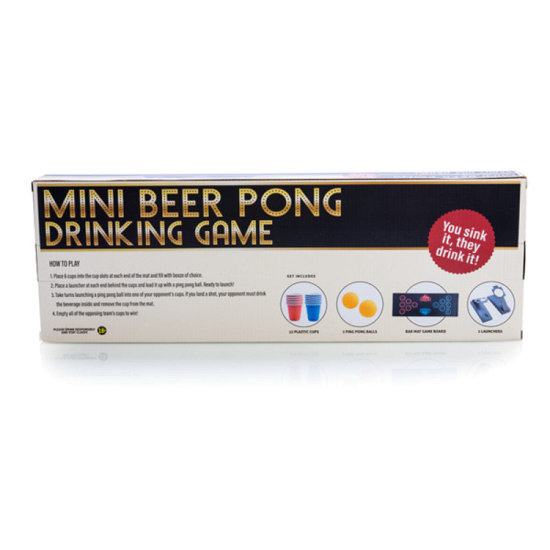 ADULT GAMES - MINI BEER PONG DRINKING GAME