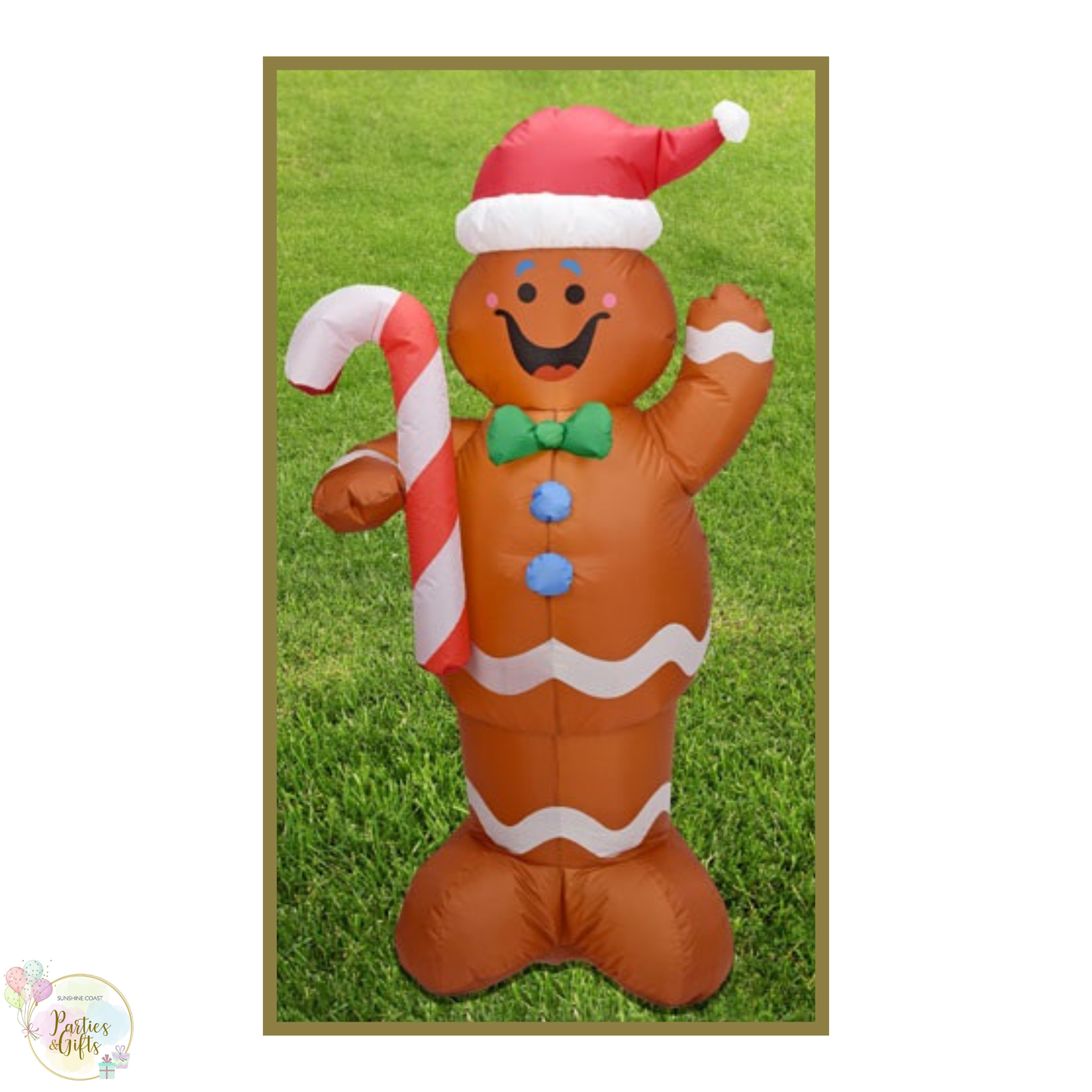 CHRISTMAS INFLATABLE GINGERBREAD MAN 150CM