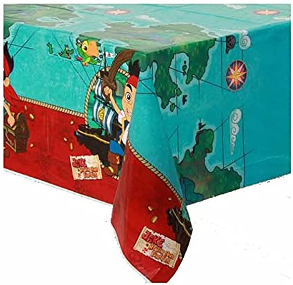 JAKE AND THE NEVER LAND PIRATES PLASTIC TABLECOVER 137CM x 259CM