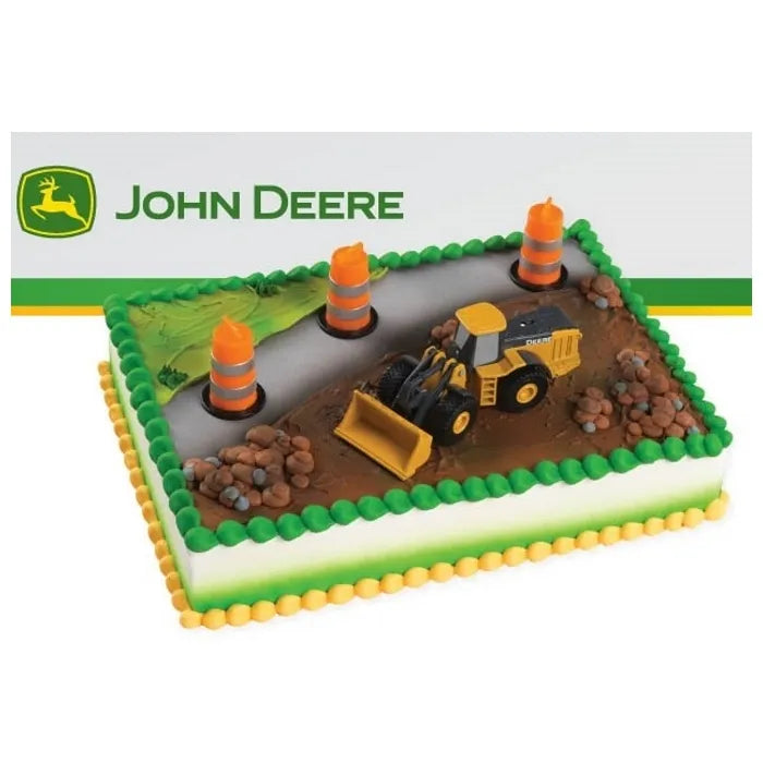 JOHN DEERE CONSTRUCTION CAKE DECORATION KIT