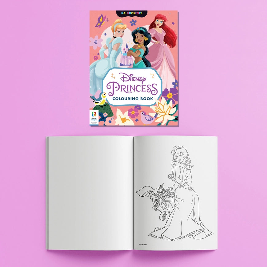HINKLER KALEIDOSCOPE DISNEY PRINCESS ULTIMATE COLOURING CARRY CASE