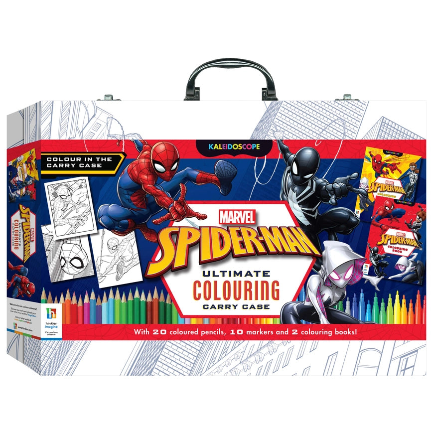 HINKLER KALEIDOSCOPE MARVEL SPIDER-MAN COLOURING CARRY CASE