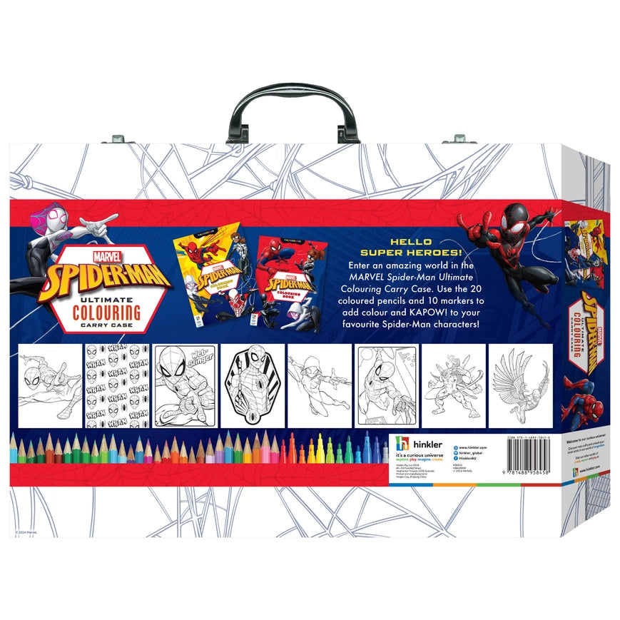 HINKLER KALEIDOSCOPE MARVEL SPIDER-MAN COLOURING CARRY CASE