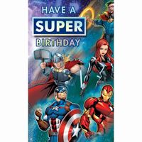 BIRTHDAY CARD - MARVEL AVENGERS