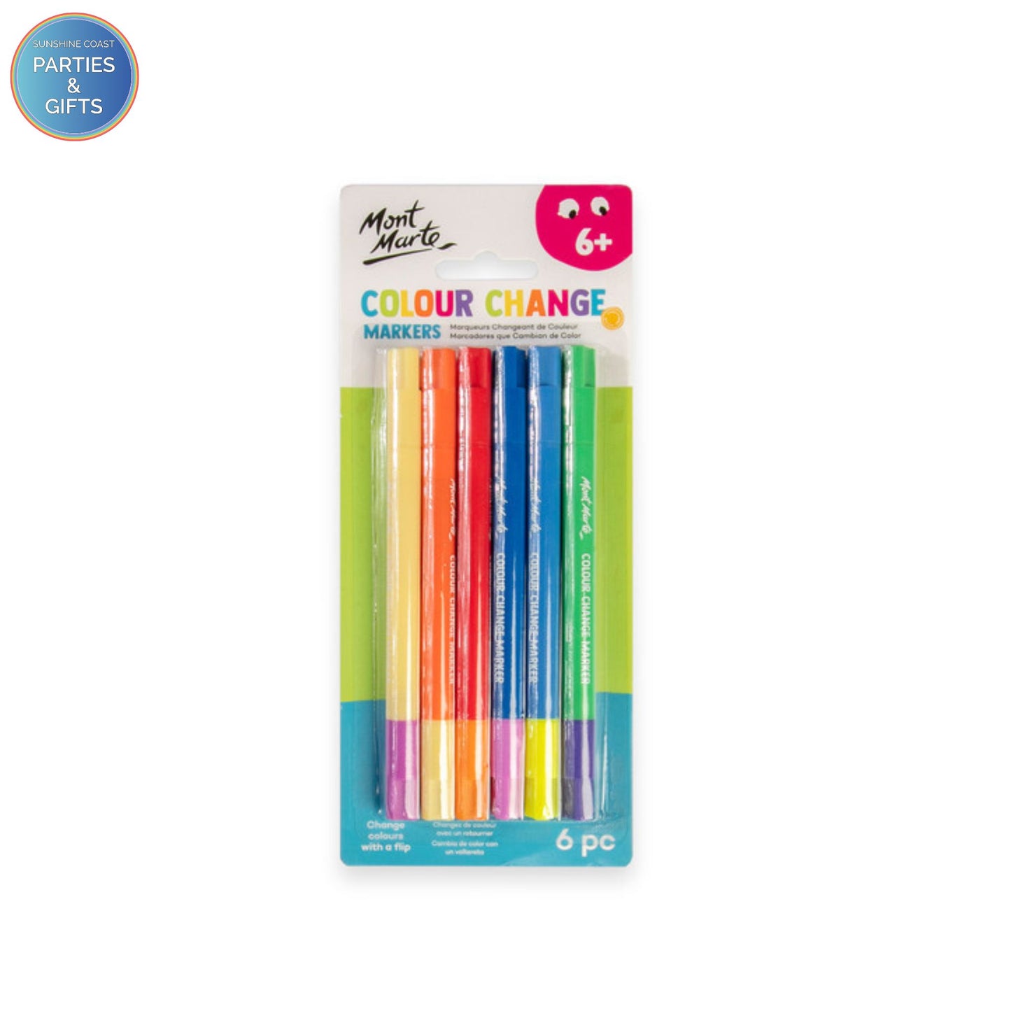 MONT MARTE COLOUR CHANGE MARKERS - 6 PACK