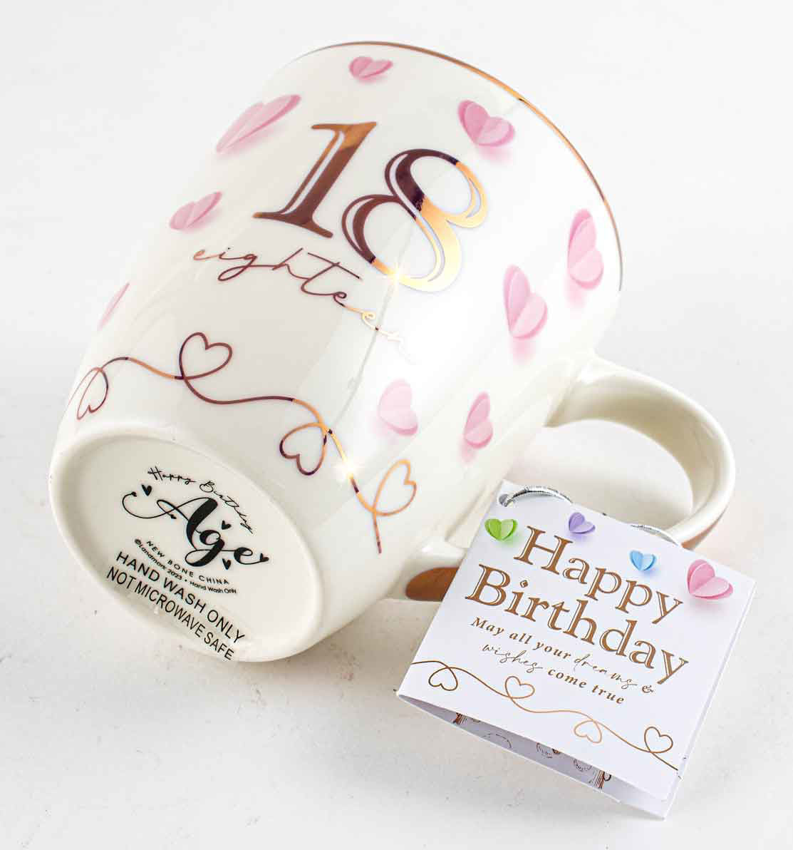 18TH BIRTHDAY "EIGHTEEN" SWEET HEART MUG
