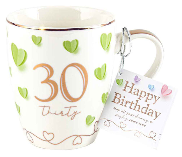 30TH BIRTHDAY "THIRTY" SWEET HEART MUG