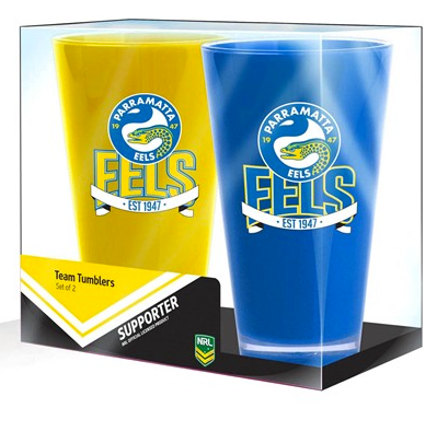 NRL PARRAMATTA EELS ACRYLIC CUP SET - PACK OF 2
