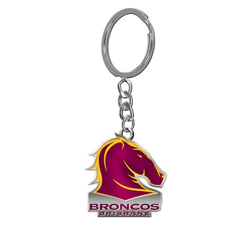 NRL BRISBANE BRONCOS ENAMEL KEYRING