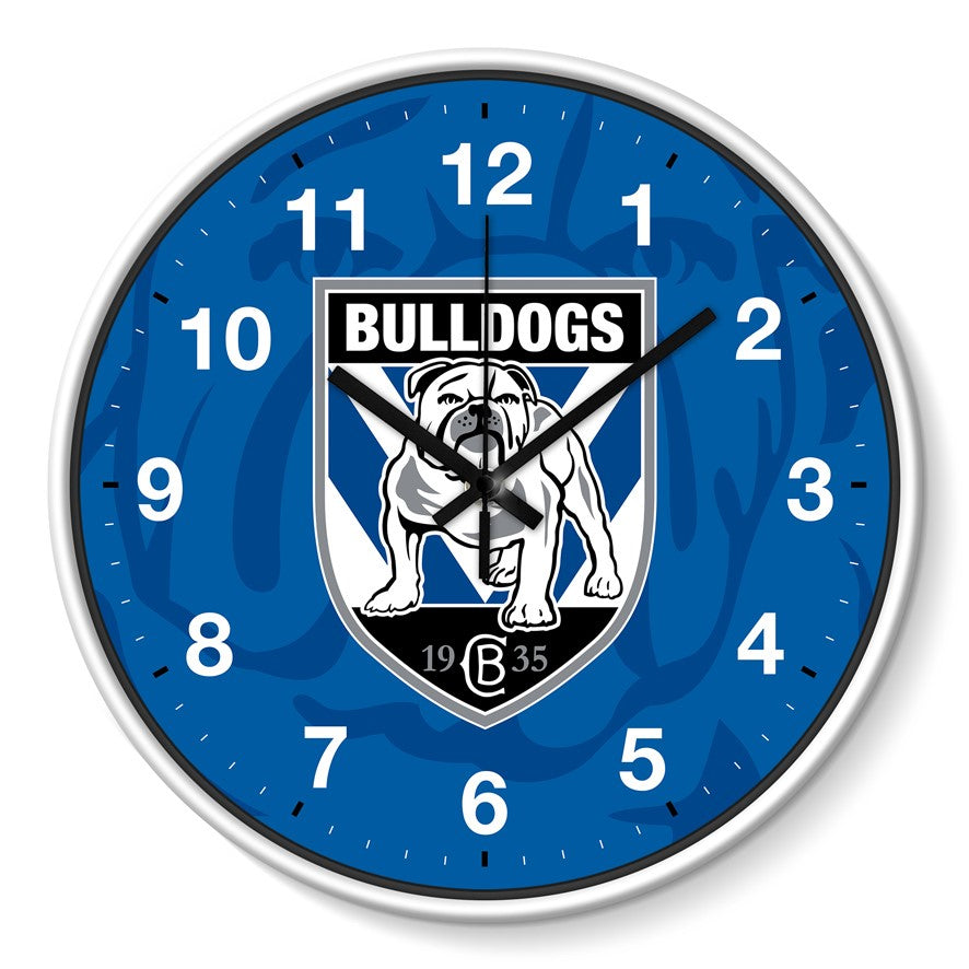 NRL WALL CLOCK - CANTERBURY BULLDOGS