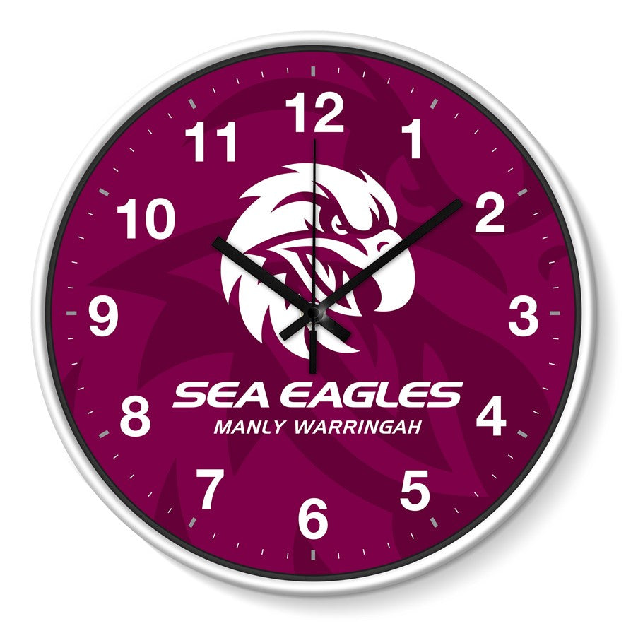 NRL WALL CLOCK - MANLY WARRINGAH SEA EAGLES