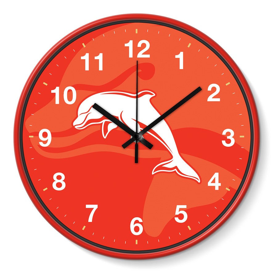 NRL WALL CLOCK - REDCLIFFE DOLPHINS