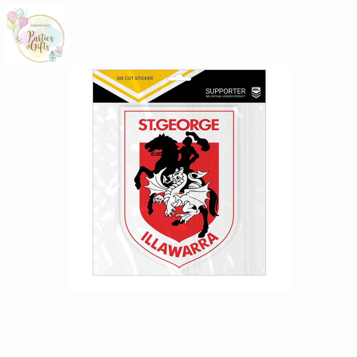 NRL ST GEORGE ILLAWARRA DRAGONS LOGO STICKER