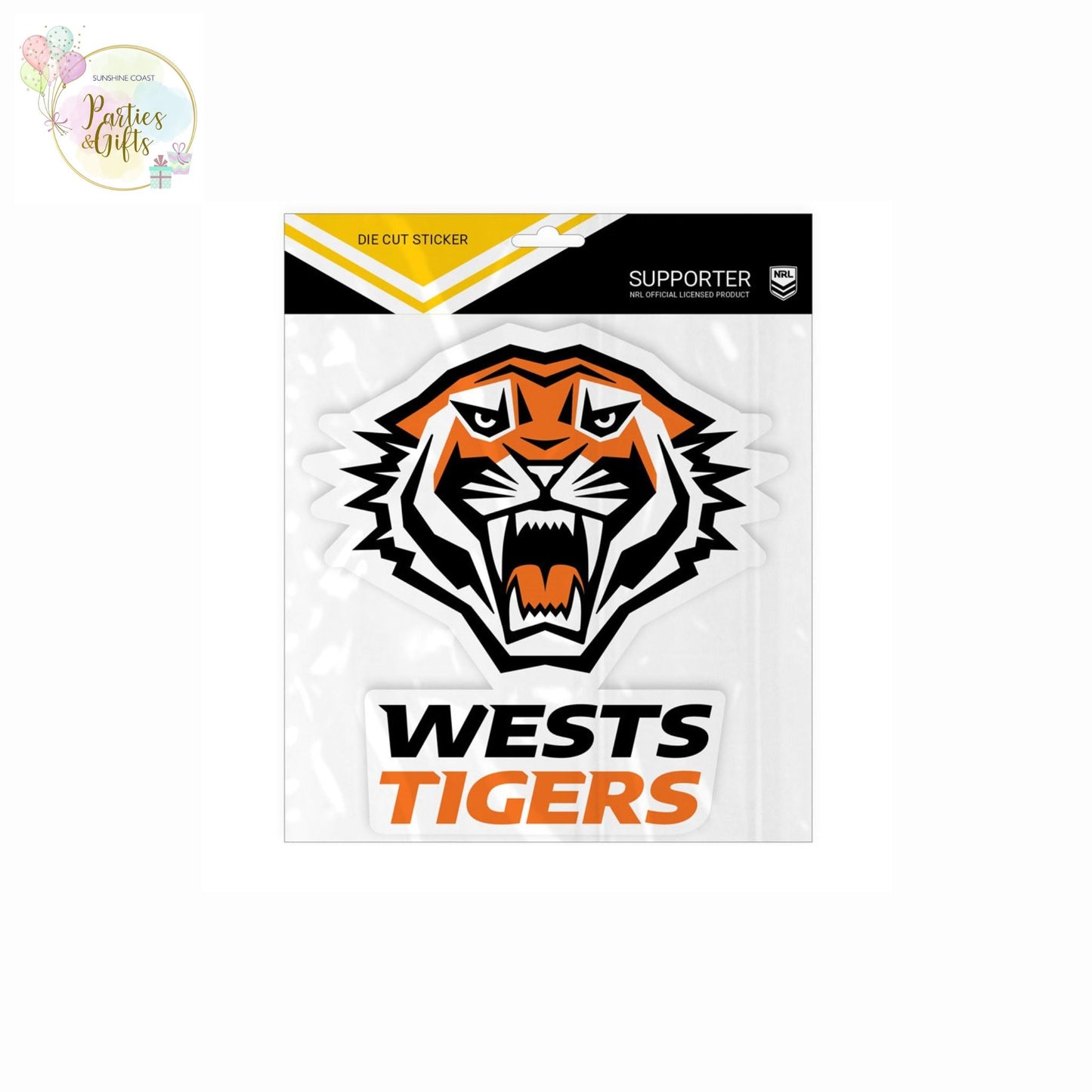 NRL WESTS TIGERS LOGO STICKER