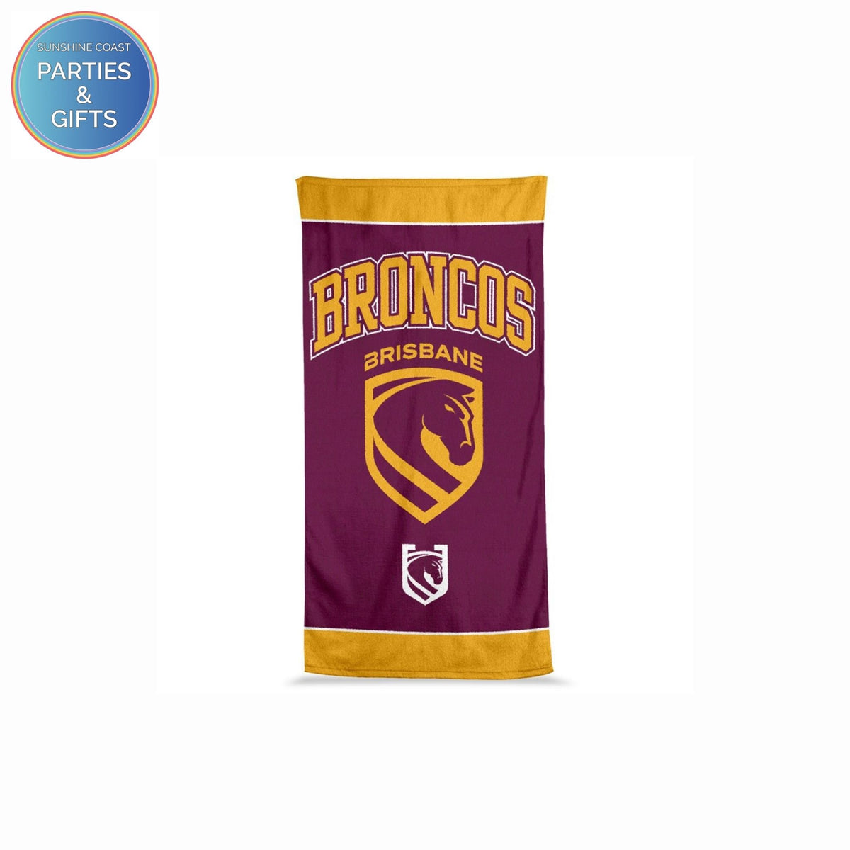 NRL JUMBO BEACH TOWEL - BRISBANE BRONCOS