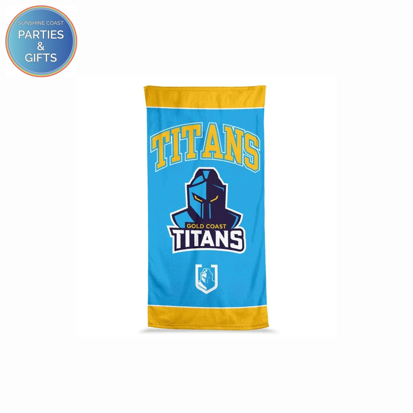 NRL JUMBO BEACH TOWEL - GOLD COAST TITANS