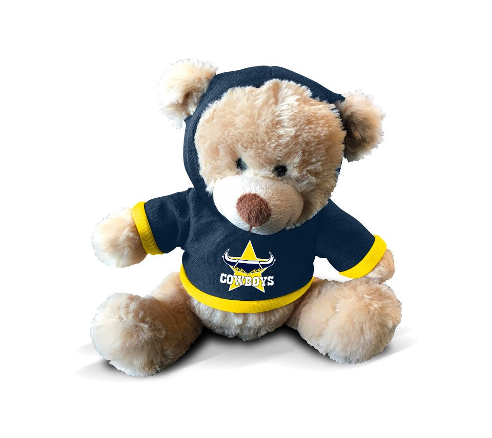NRL PLUSH TEDDY WITH HOODIE - NORTH QUEENSLAND COWBOYS