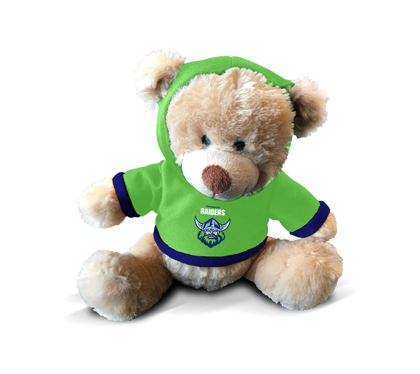NRL PLUSH TEDDY WITH HOODIE - CANBERRA RAIDERS