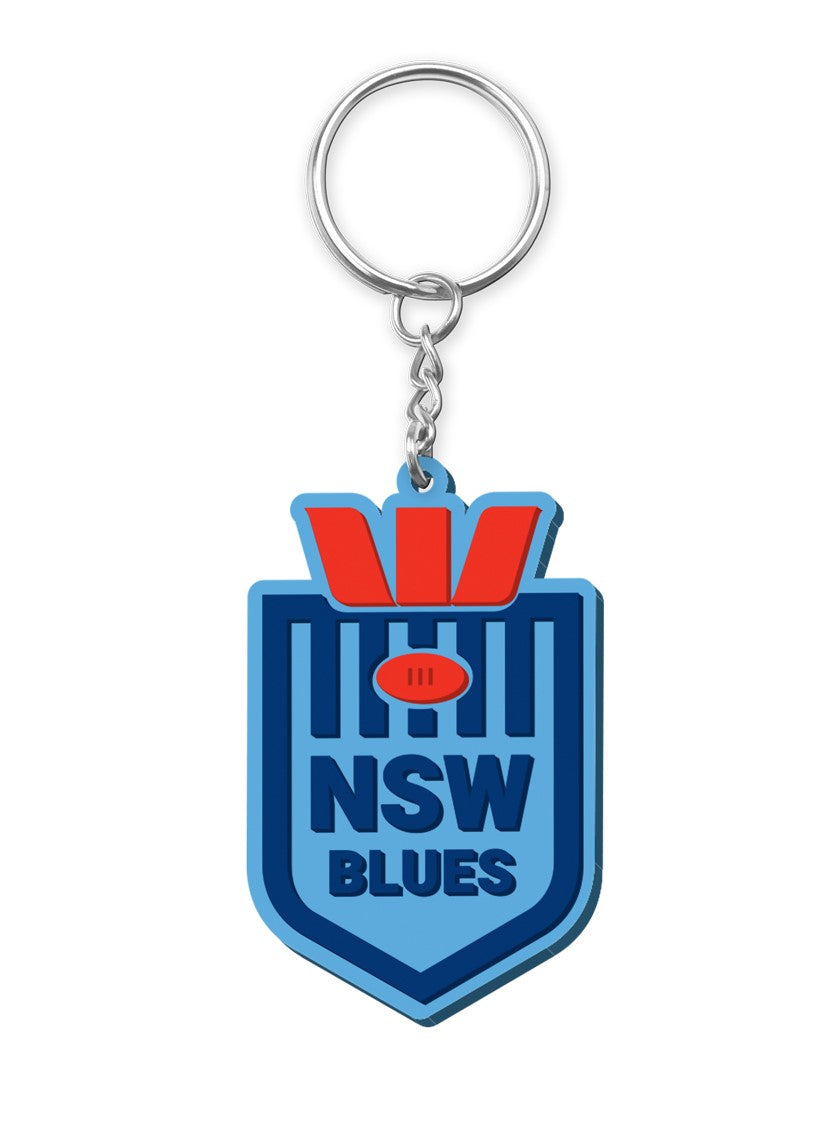 STATE OF ORIGIN RUBBER KEYRING - NSW