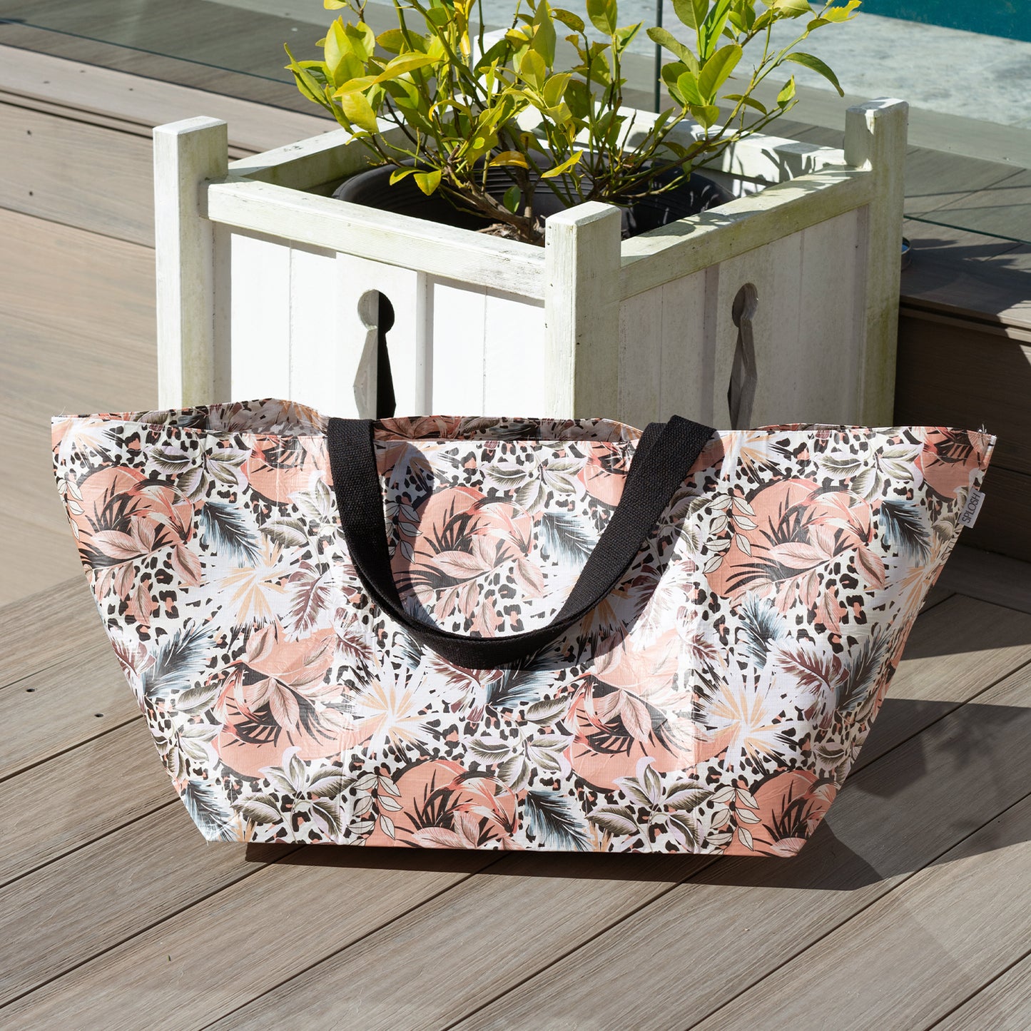 SPLOSH LEOPARD BEACH BAG