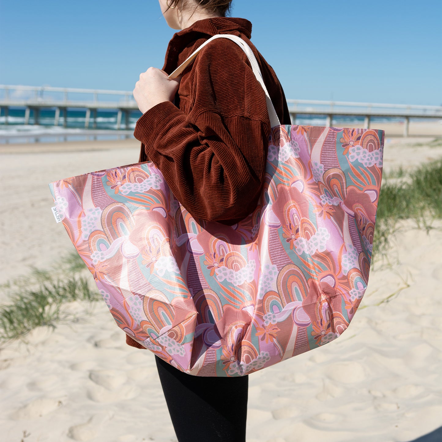 SPLOSH ABSTRACT BEACH BAG